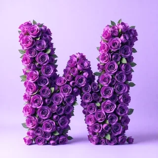 Purple rose 2 — litera W