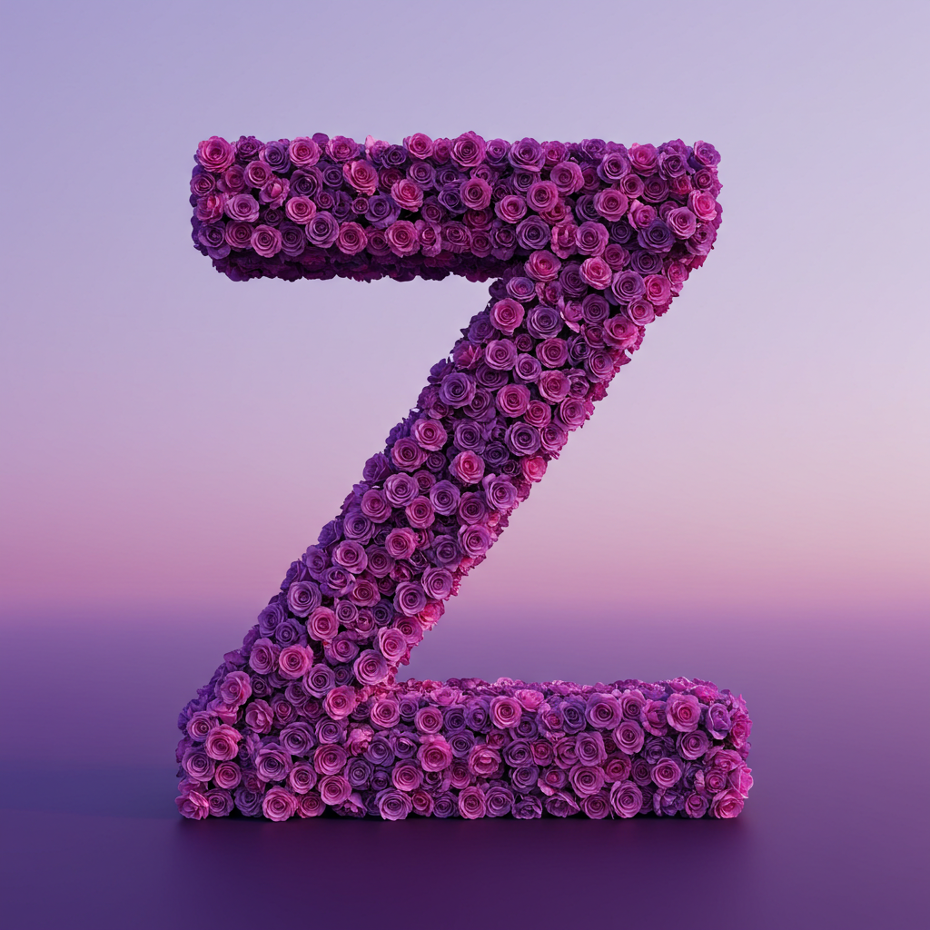 Purple rose — litera Z (wariant 2)