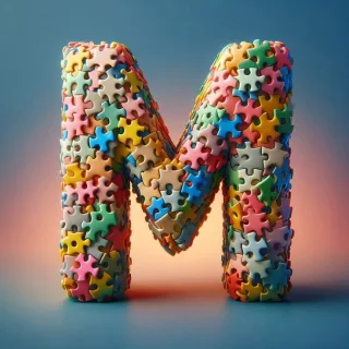 Puzzle — litera M