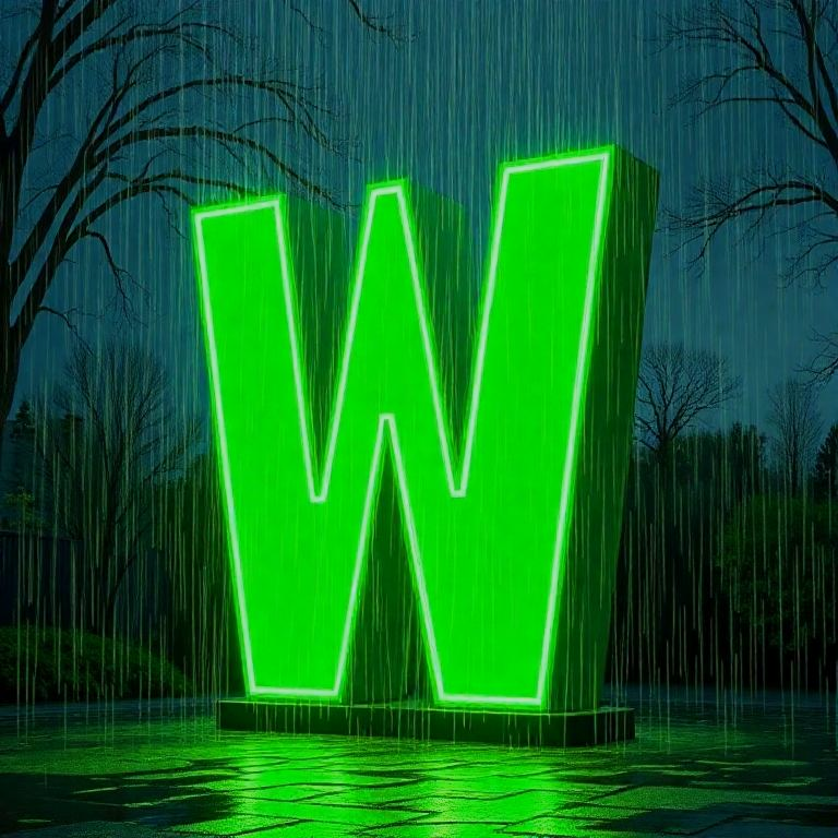 Rain — litera W