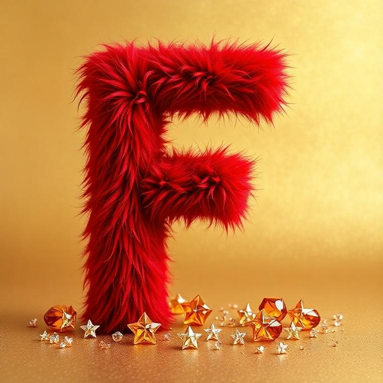 Red fur — litera F