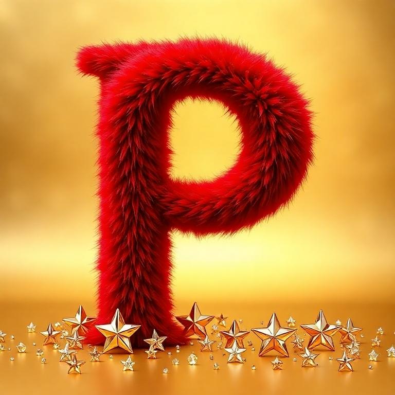 Red fur — litera P