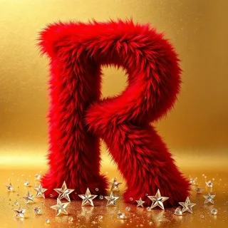 Red fur — litera R