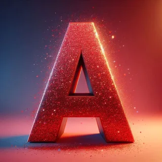 Red glitter