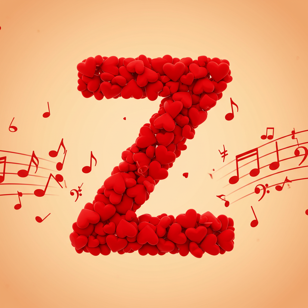 Red hearts — litera Z (wariant 2)