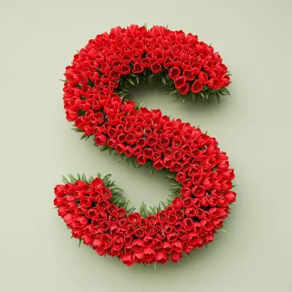 Red tulips — litera S