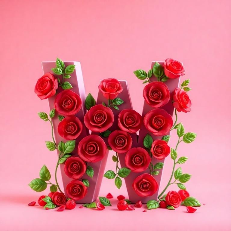 Roses 3 — litera W
