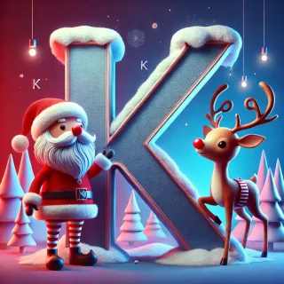 Rudolph — litera K (wariant 2)