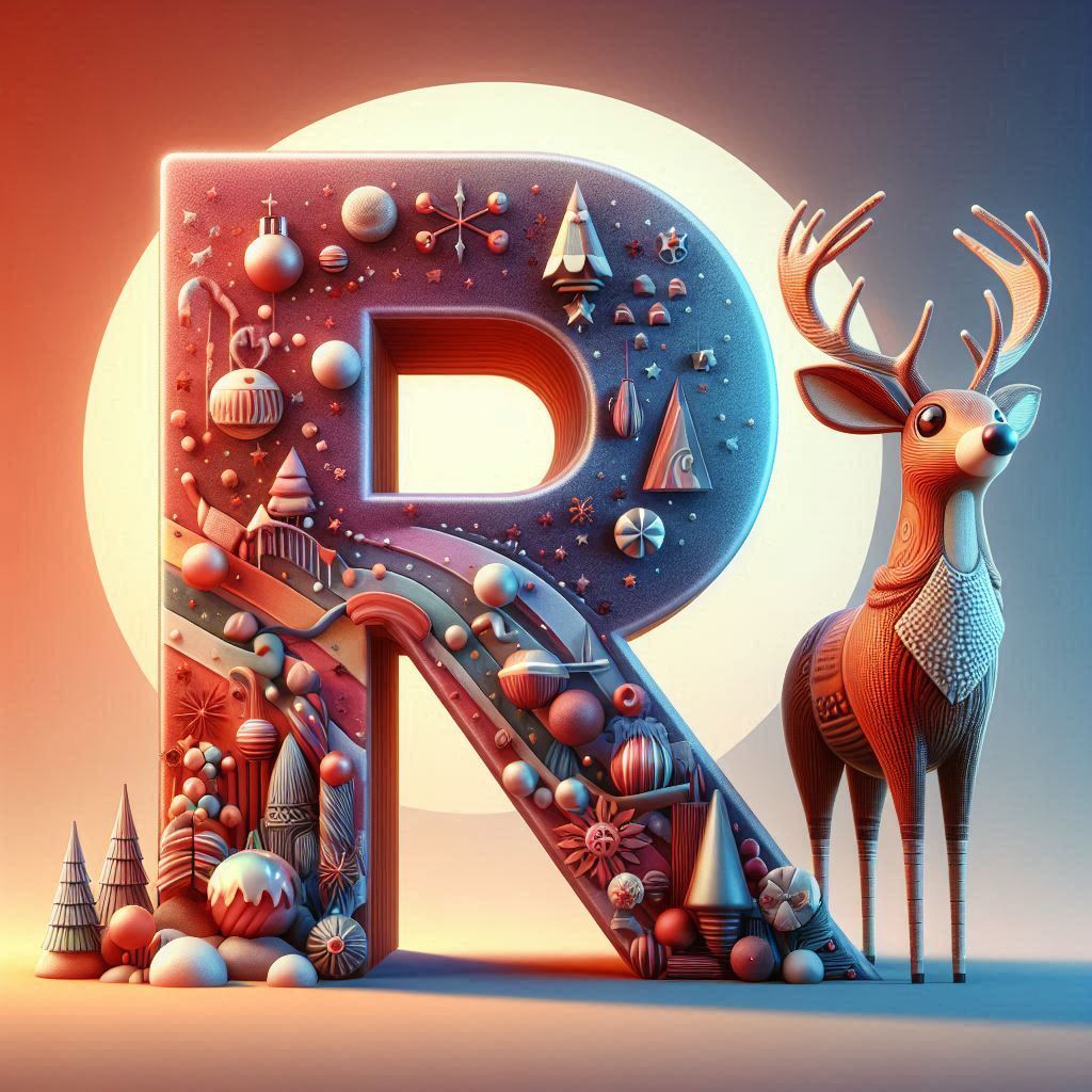 Rudolph — litera R (wariant 2)