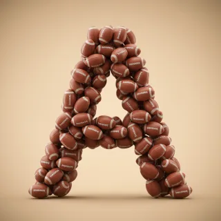 Rugby balls — litera A