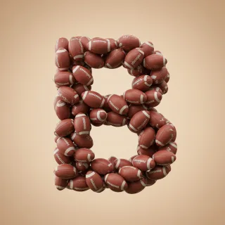 Rugby balls — litera B