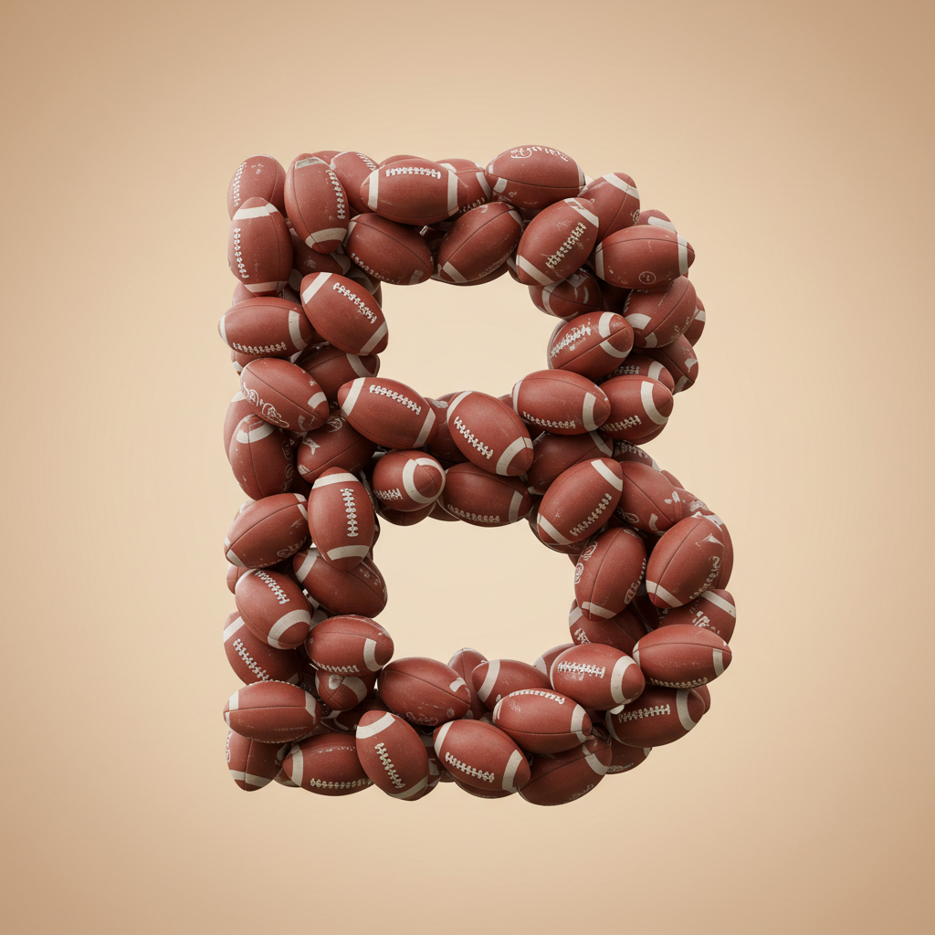 Rugby balls — litera B