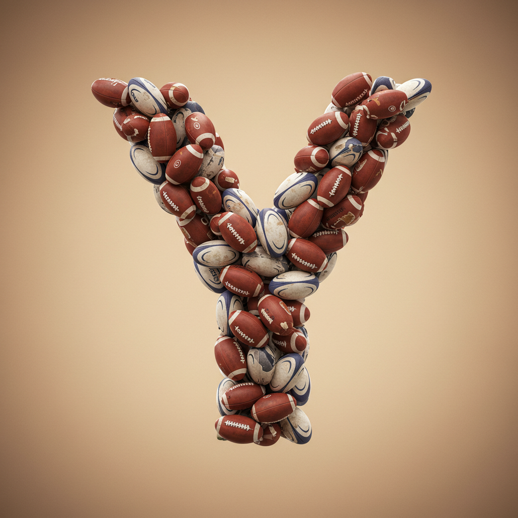 Rugby balls — litera Y