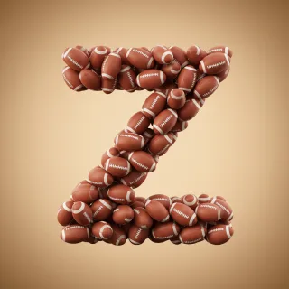 Rugby balls — litera Z (wariant 2)
