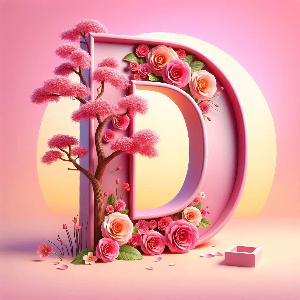 Sakura tree 2 — litera D (wariant 2)