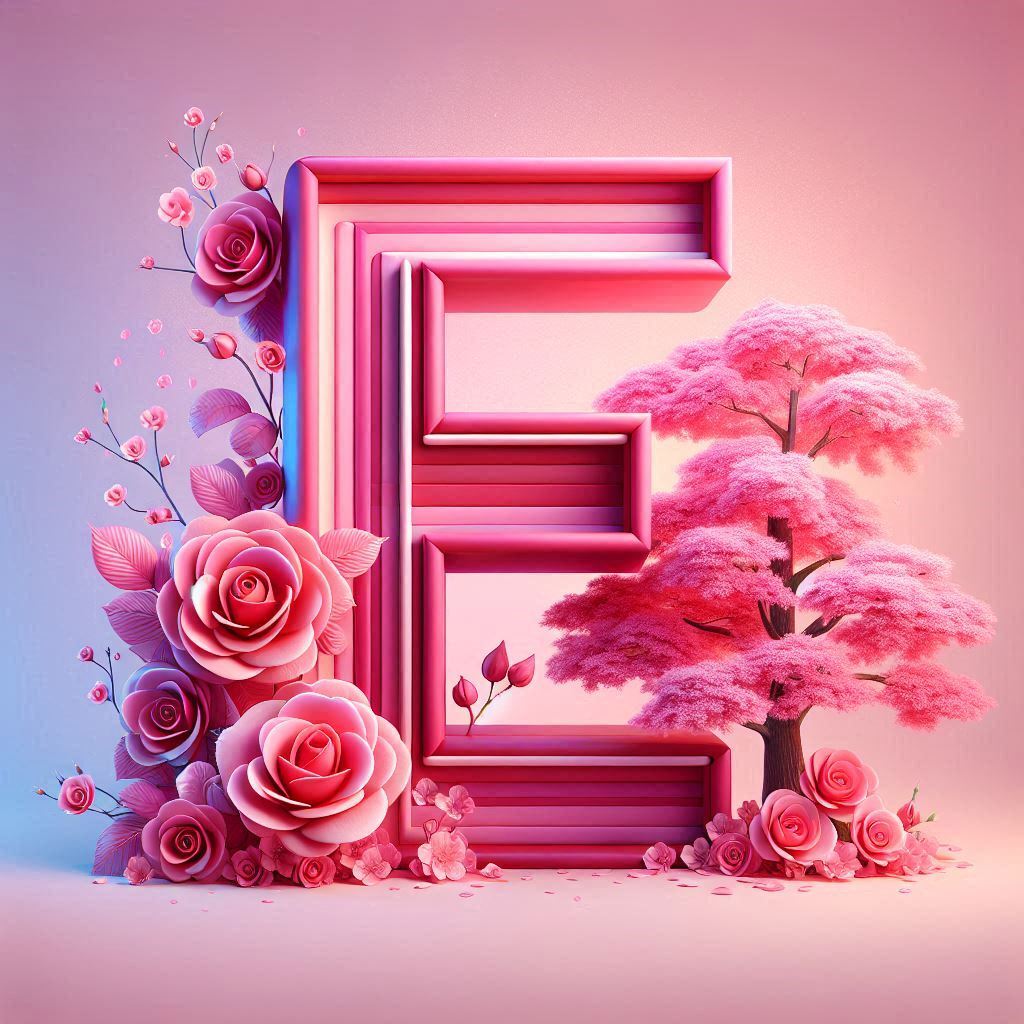 Sakura tree 2 — litera E (wariant 2)