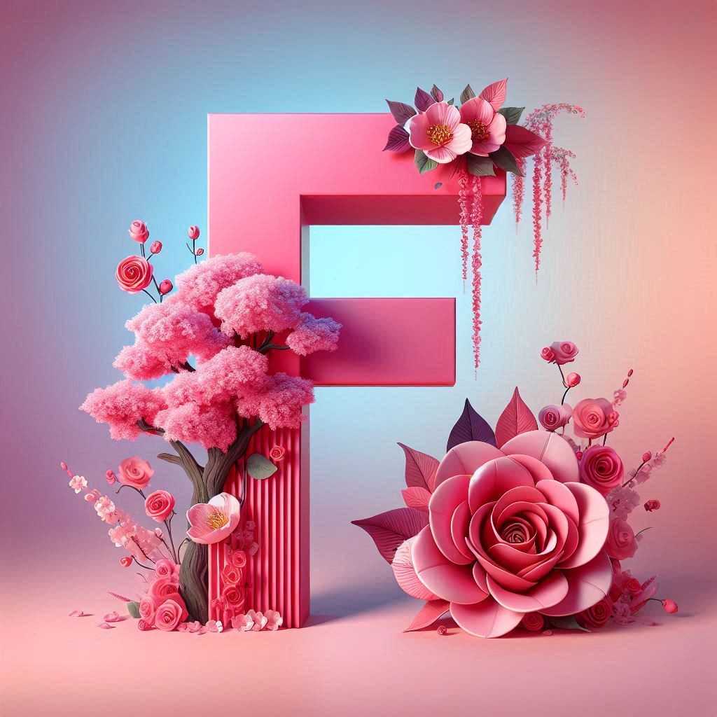 Sakura tree 2 — litera F (wariant 2)