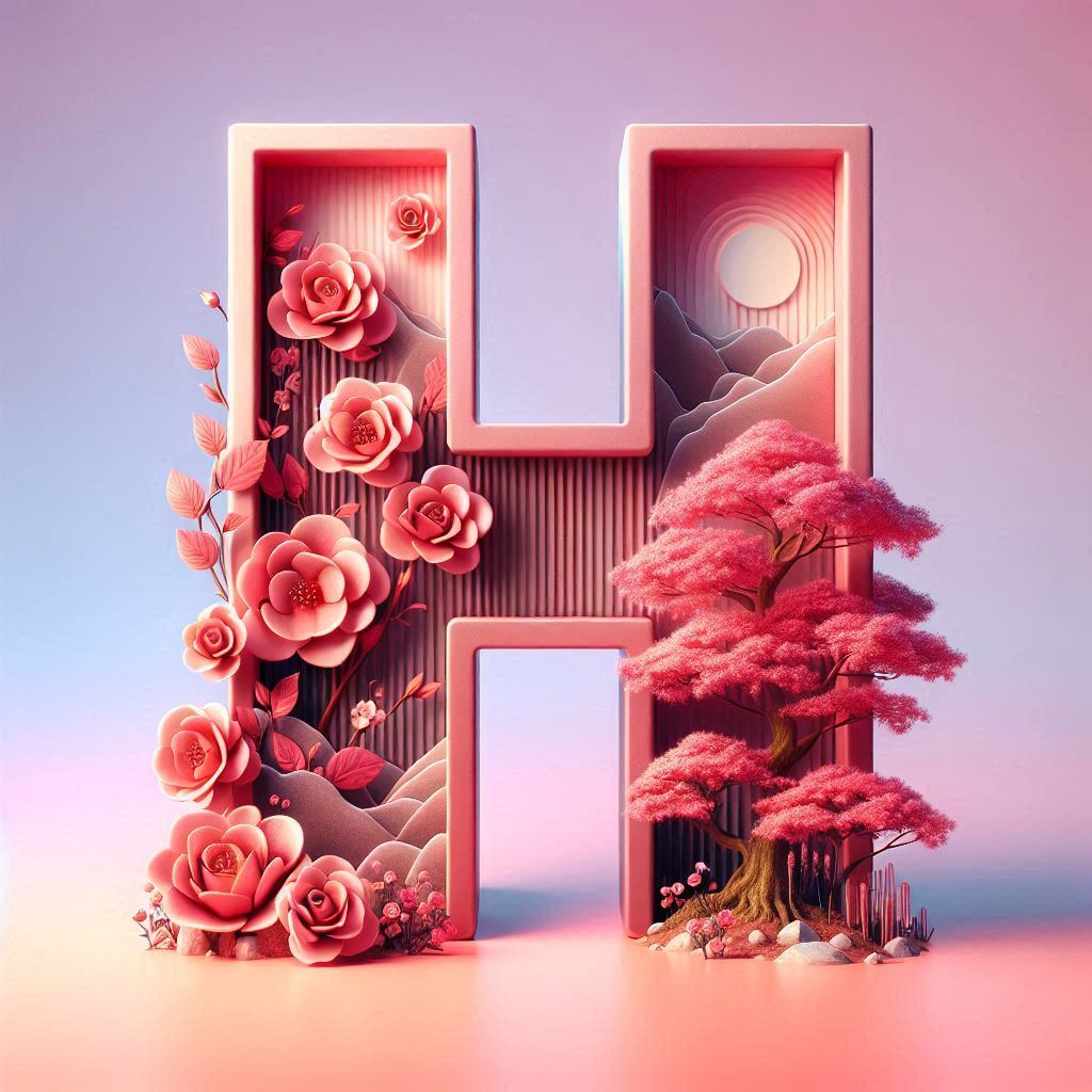 Sakura tree 2 — litera H (wariant 2)