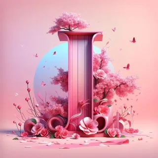 Sakura tree 2 — litera I (wariant 2)