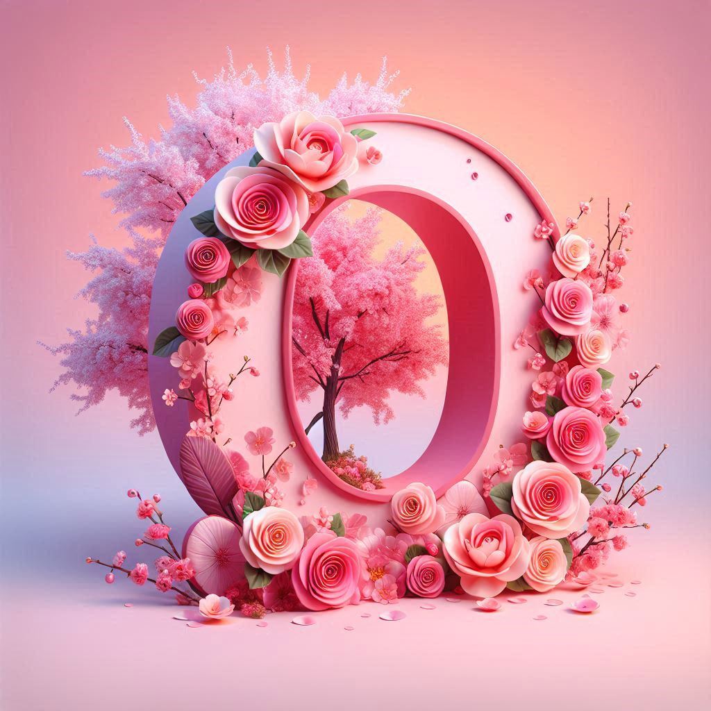 Sakura tree 2 — litera O (wariant 2)