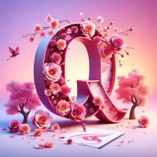 Sakura tree 2 — litera Q (wariant 2)