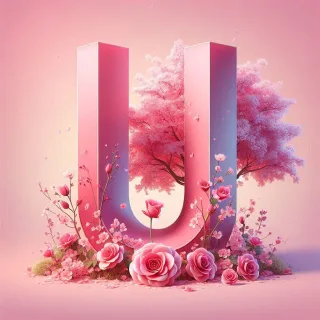 Sakura tree 2 — litera U (wariant 2)