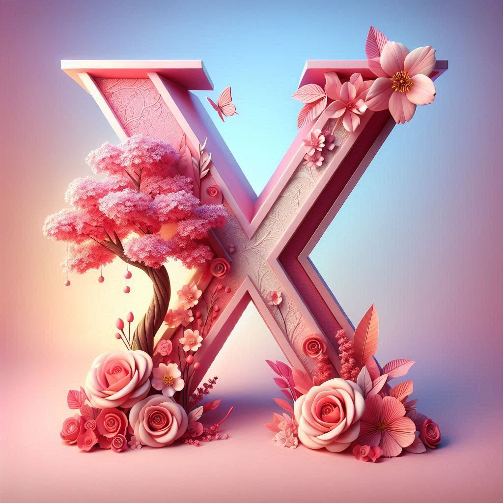 Sakura tree 2 — litera X (wariant 2)