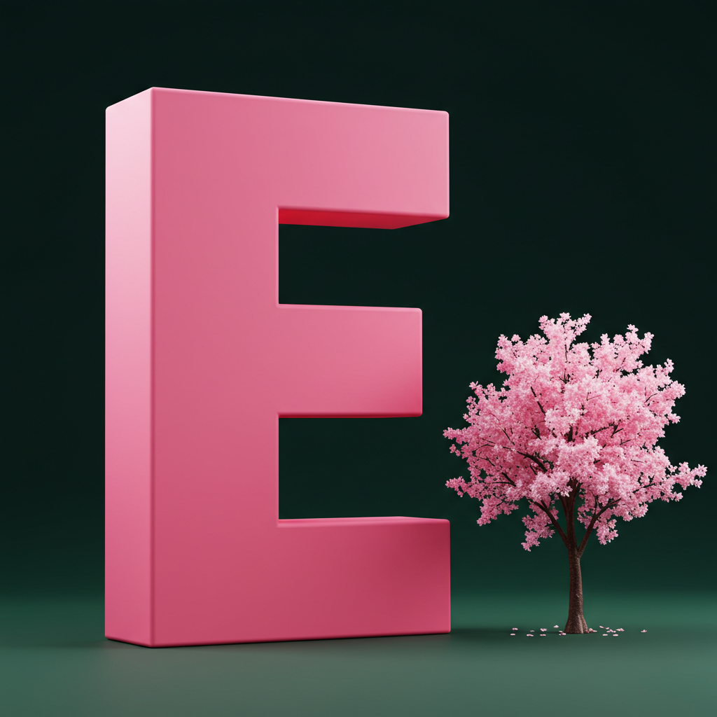 Sakura tree — litera E