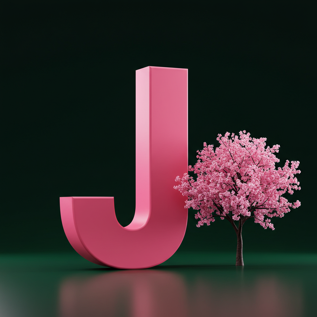 Sakura tree — litera J
