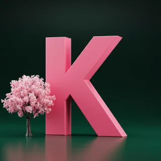 Sakura tree — litera K
