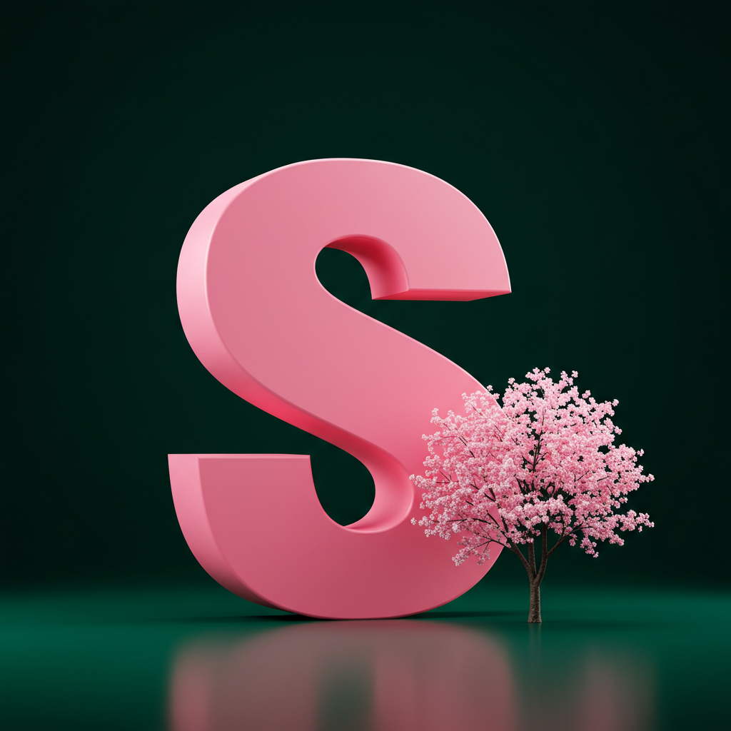 Sakura tree — litera S