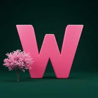 Sakura tree — litera W