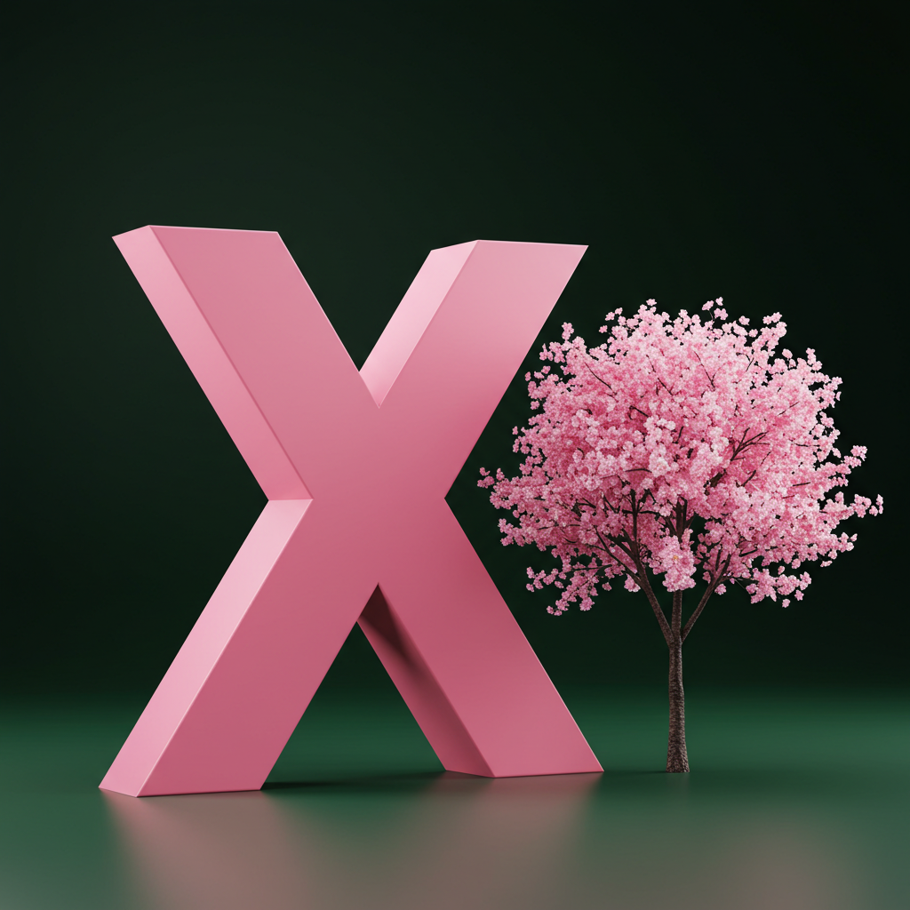 Sakura tree — litera X