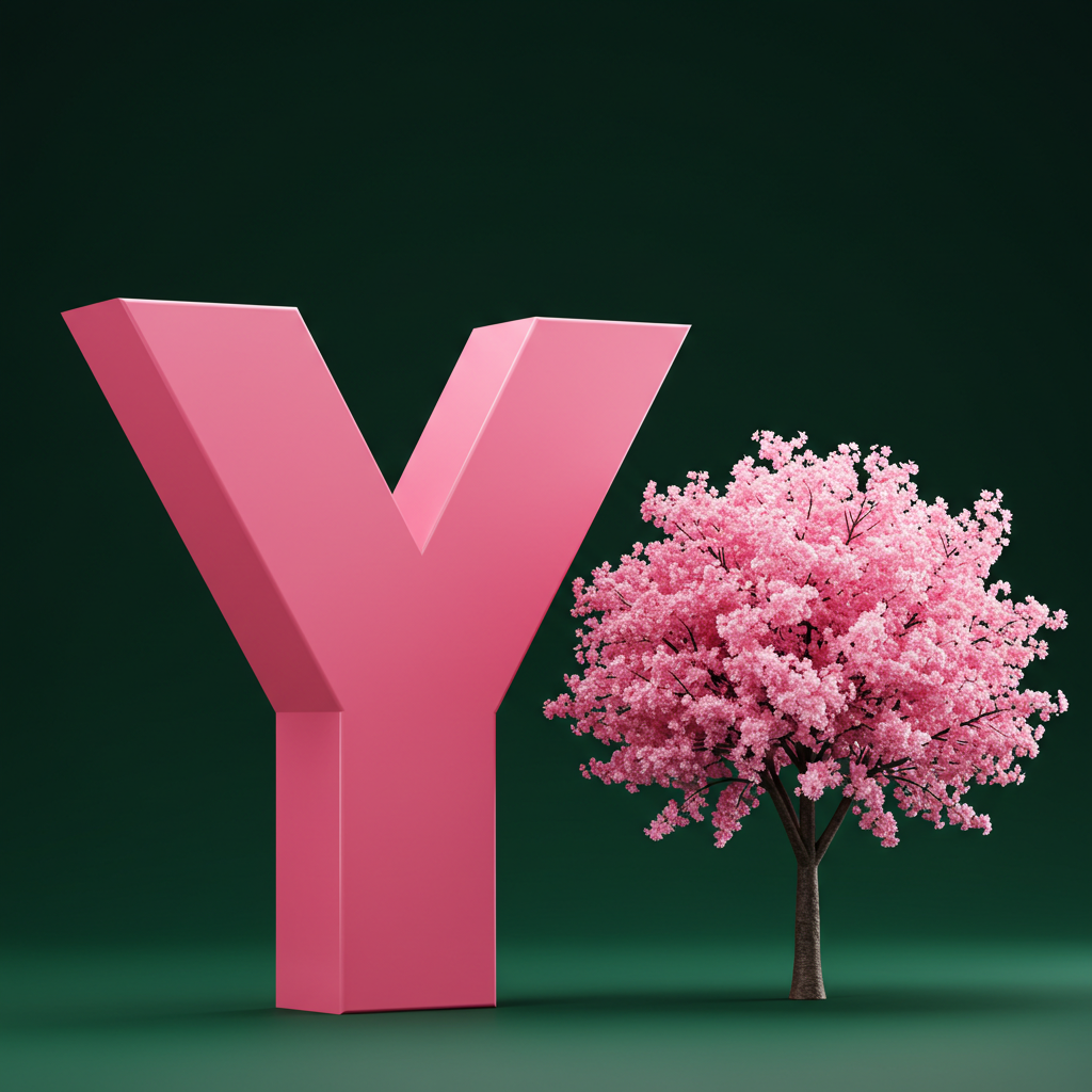 Sakura tree — litera Y (wariant 2)