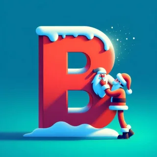 Santa Claus — litera B (wariant 2)