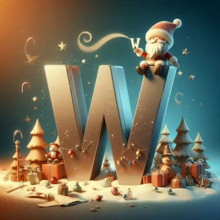 Santa Claus — litera W (wariant 2)