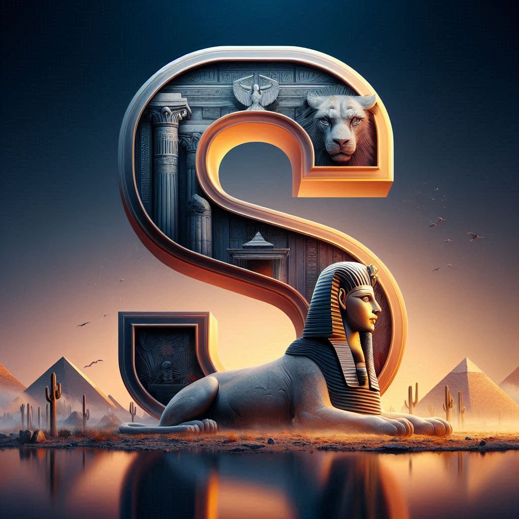 Sfinks — litera S (wariant 2)