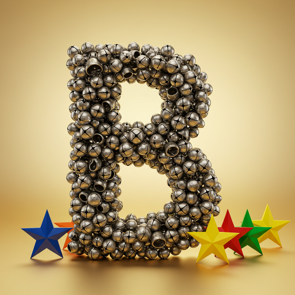 Silver bells — litera B (wariant 2)