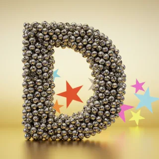 Silver bells — litera D (wariant 2)