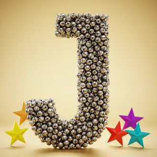 Silver bells — litera J (wariant 2)