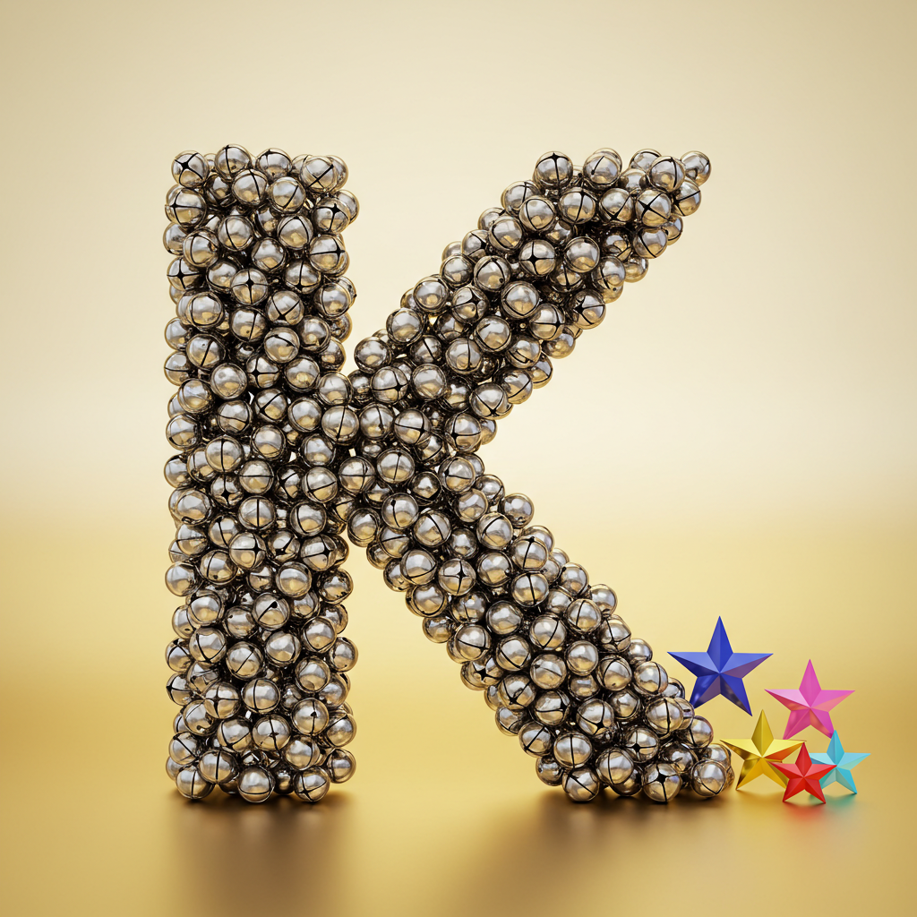 Silver bells — litera K (wariant 2)
