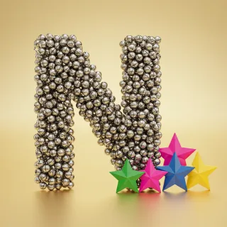Silver bells — litera N (wariant 2)