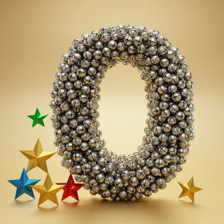 Silver bells — litera O (wariant 2)