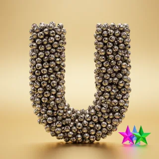 Silver bells — litera U (wariant 2)