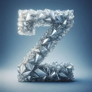 Silver crystal — litera Z