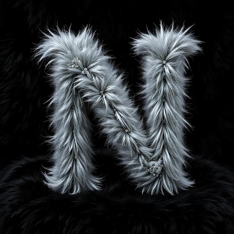 Silver fur — litera N
