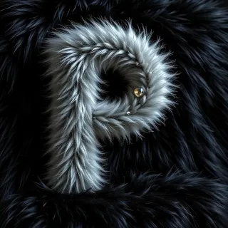 Silver fur — litera P