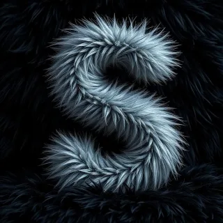 Silver fur — litera S