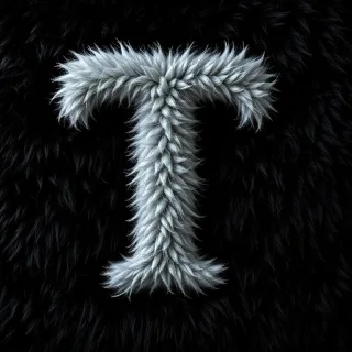 Silver fur — litera T