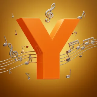 Silver music notes — litera Y